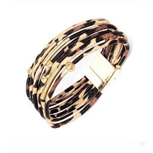 Leopard Magnetic Clasp Bracelet
